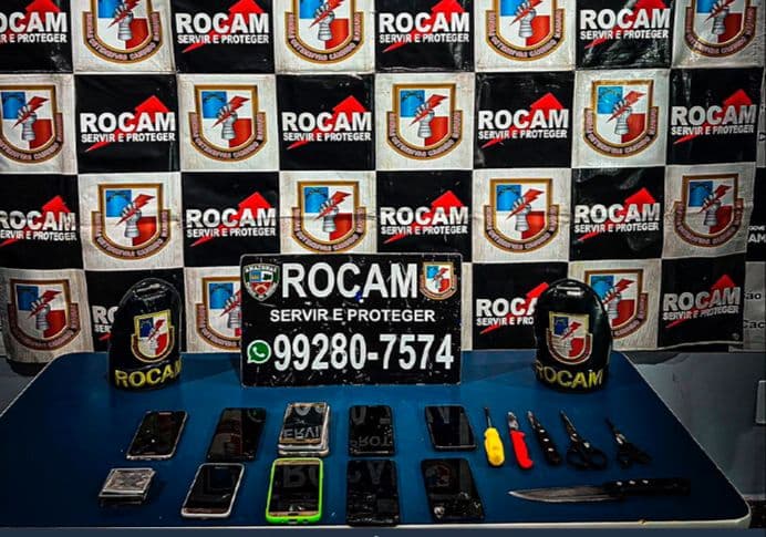 Rocam encontra nove celulares com presos no interior do AM