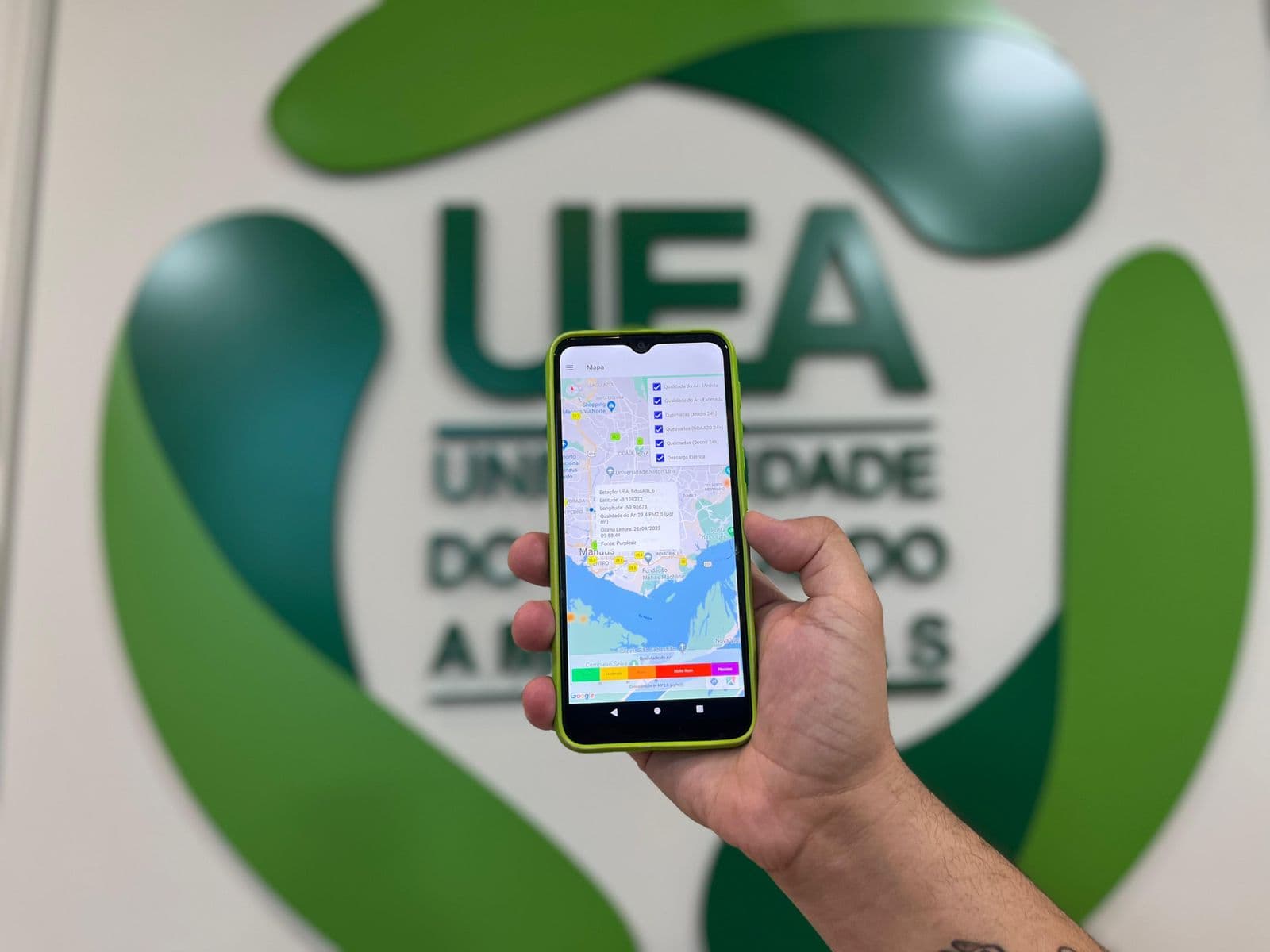 UEA lança app para monitorar queimadas e qualidade do ar na região