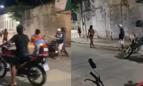 VÍDEO: Mulher é atingida com pauladas no rosto durante briga, no AM