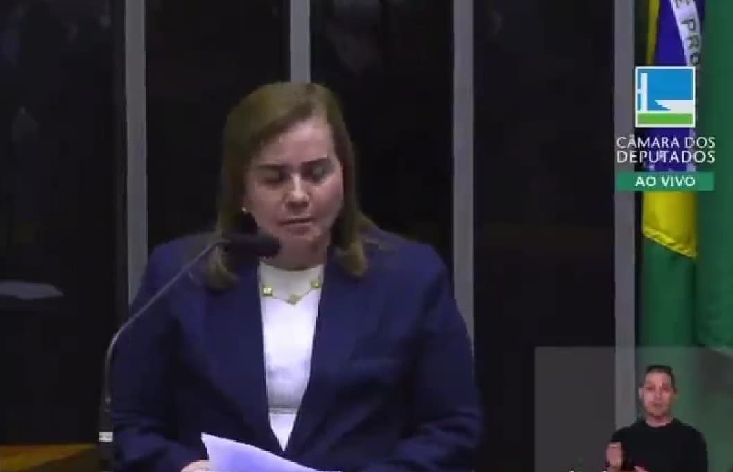 Yara Lins discursa na Câmara Federal no Dia de Luta Contra a Violência à Mulher