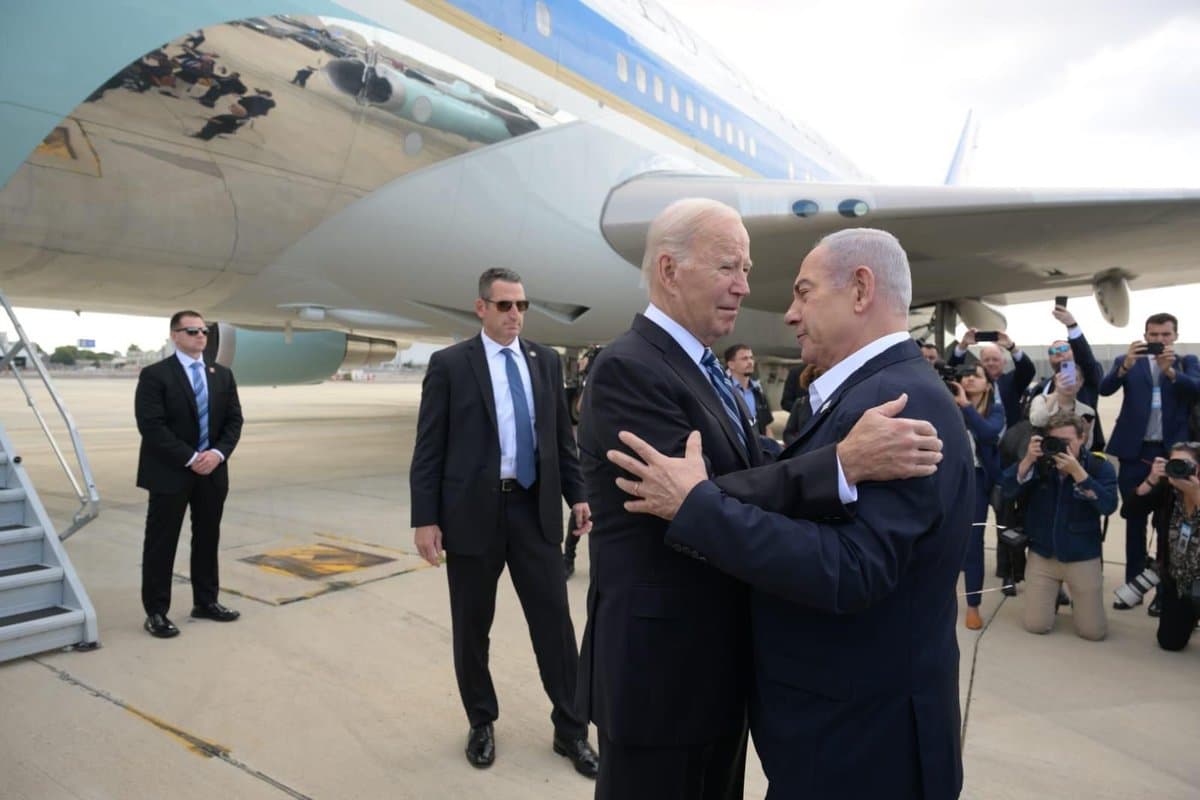 Biden chega em Israel para afirmar posição dos EUA na guerra contra o Hamas