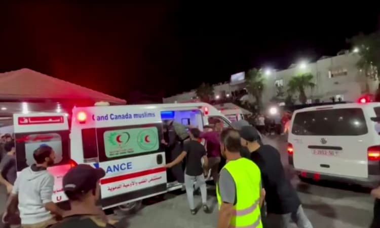 VÍDEO: Israel responsabiliza Jihad Islâmica por ataque a hospital de Gaza