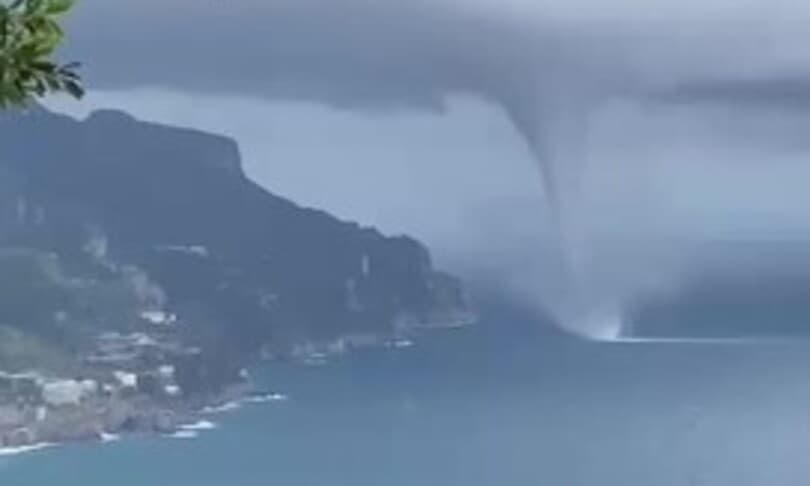 VÍDEO: Enorme tromba d’água é registrada na Itália