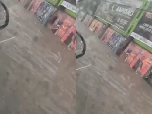 VÍDEO: Chuva forte causa riscos de deslizamento, alagações e trânsito caótico, em Manaus