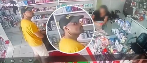 VÍDEO: Assaltante se comove com choro de funcionária e devolve celular, em Manaus