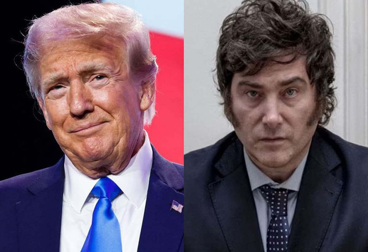 Trump telefona para presidente eleito Milei e anuncia visita à Argentina