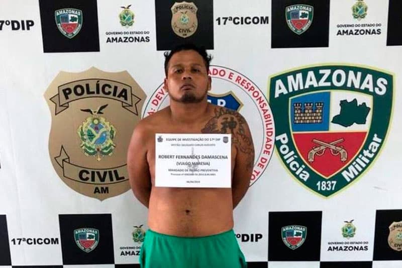 ‘Maresia’ é preso por roubo e homicídio em Manaus