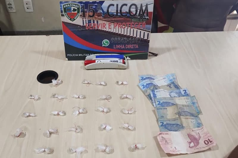 Homem é preso com drogas em invasão na zona Norte de Manaus