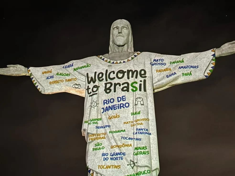 Cristo Redentor recebe projeção em homenagem à Taylor Swift