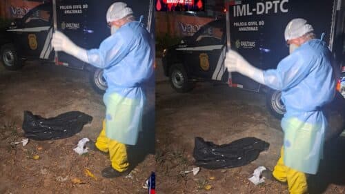 VÍDEO: Após mau cheiro, corpo é encontrado em área de mata, em Manaus