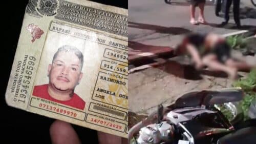 VÍDEO: Sem capacete, homem perde o controle de moto e morre em acidente de trânsito, em Manaus