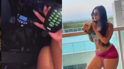 VÍDEO: Influenciadora grava storys ‘proibido’ dentro de viatura da PM, no Pará