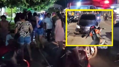 Acidente entre carro e moto deixa mãe e dois filhos gravemente feridos, no AM