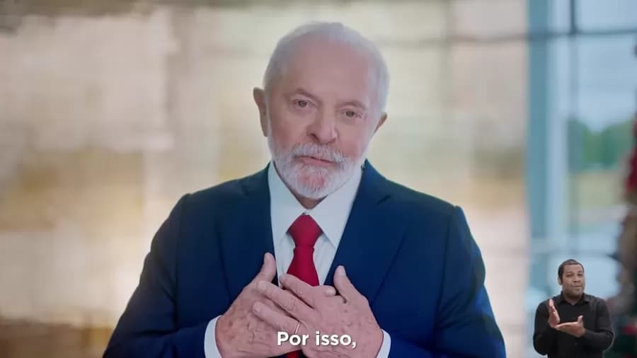 Em pronunciamento de Natal, Lula cita 8/1 e prega união: “Falta restaurar a paz”