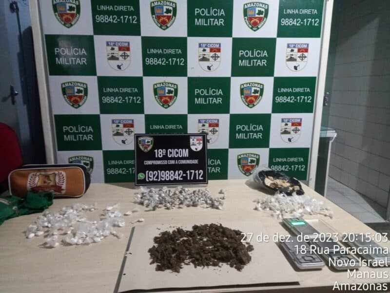 Trio é preso por tráfico de drogas na zona Norte de Manaus