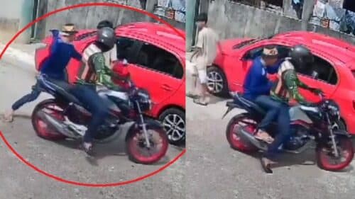 VÍDEO: Dupla rende adolescente em rua deserta e rouba celular no São José Operário, em Manaus