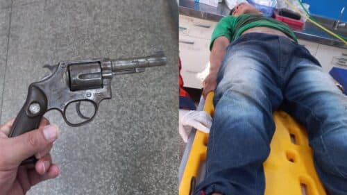 VÍDEO: Assaltante ‘se dá mal’ durante roubo e acaba baleado por PM, em Manaus