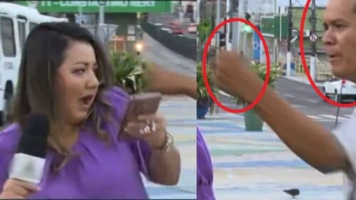 VÍDEO: Repórter leva ‘cascudo’ ao vivo durante programa de TV, em Manaus