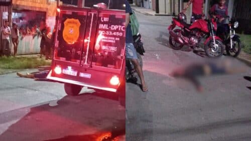 Homem invade casa, assalta família, atira contra criança e termina morto por ‘justiceiro’, em Manaus