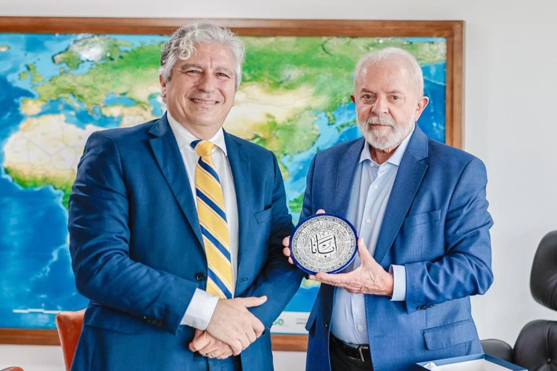 De volta ao Planalto, Lula recebe Múcio e embaixador na Palestina