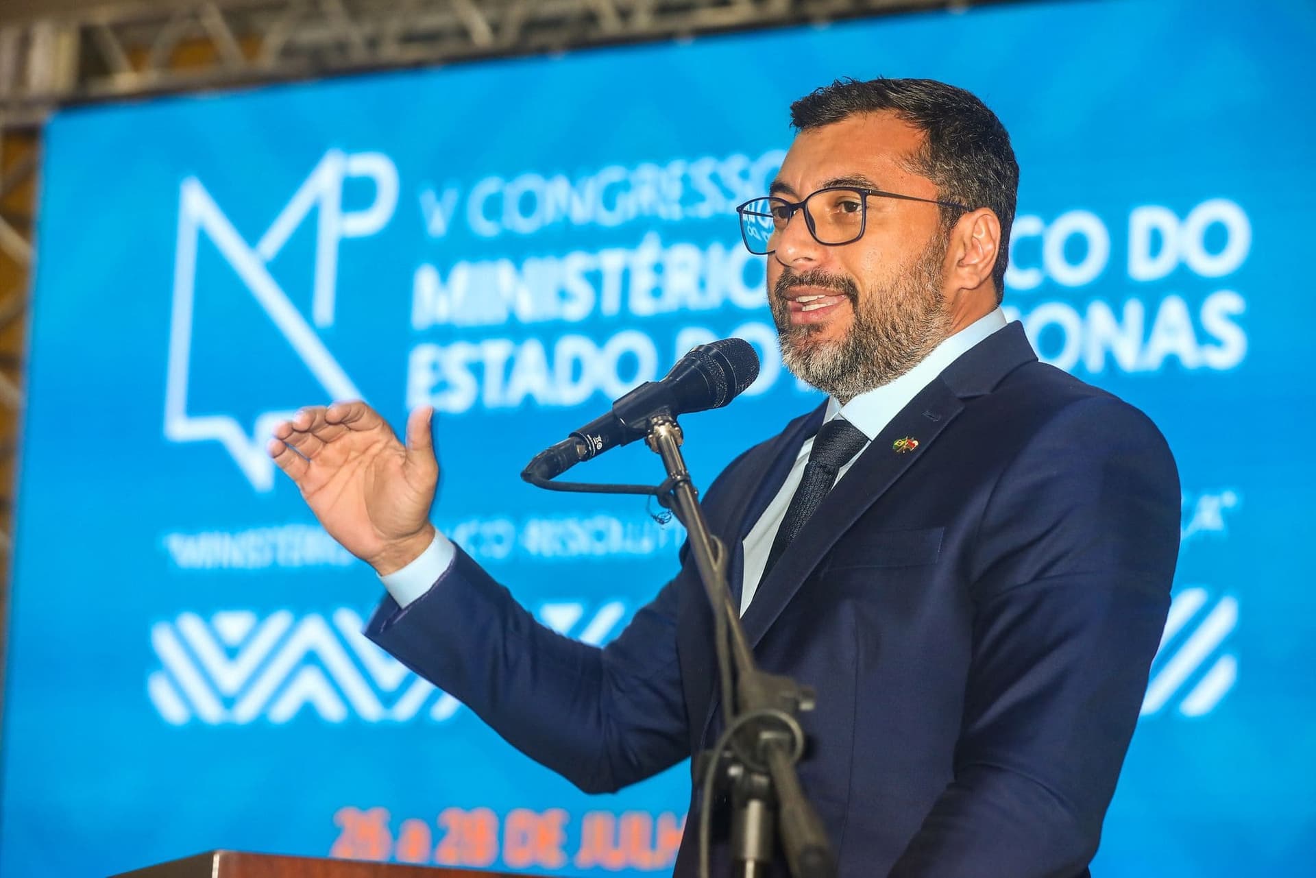 Seca histórica reduziu receita do Amazonas em R$ 500 milhões, afirma Wilson Lima