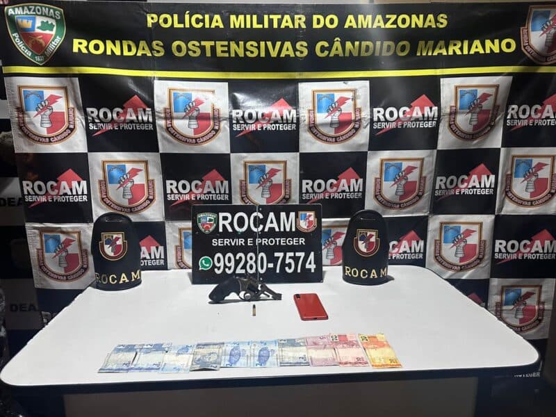 Dois adolescentes e duas armas de fogo são apreendidos pela PM