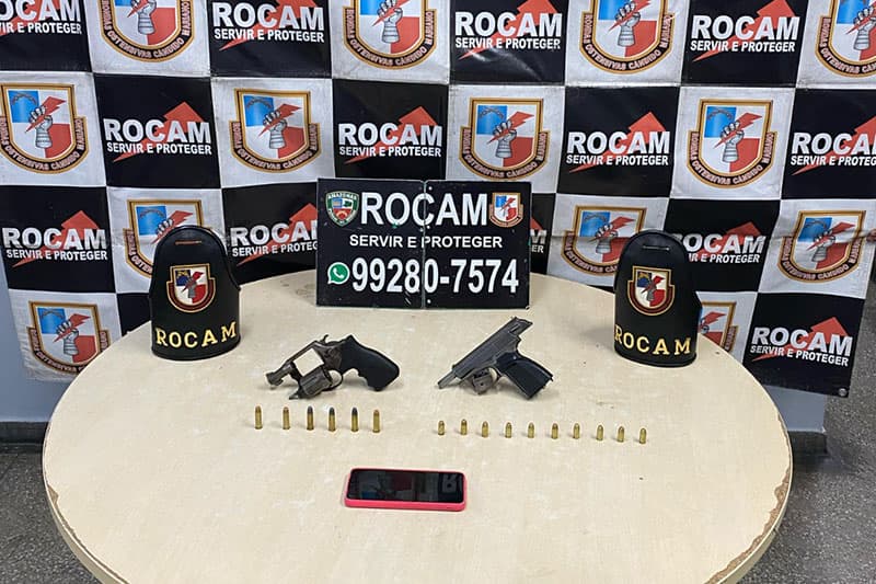 Faccionado é preso com arma de fogo em área de intenso tráfico