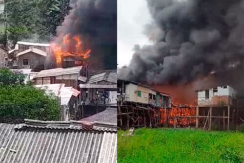 Curto-circuito ou panela no fogo podem ter sido a causa do incêndio que destruiu 30 casas, em Manaus