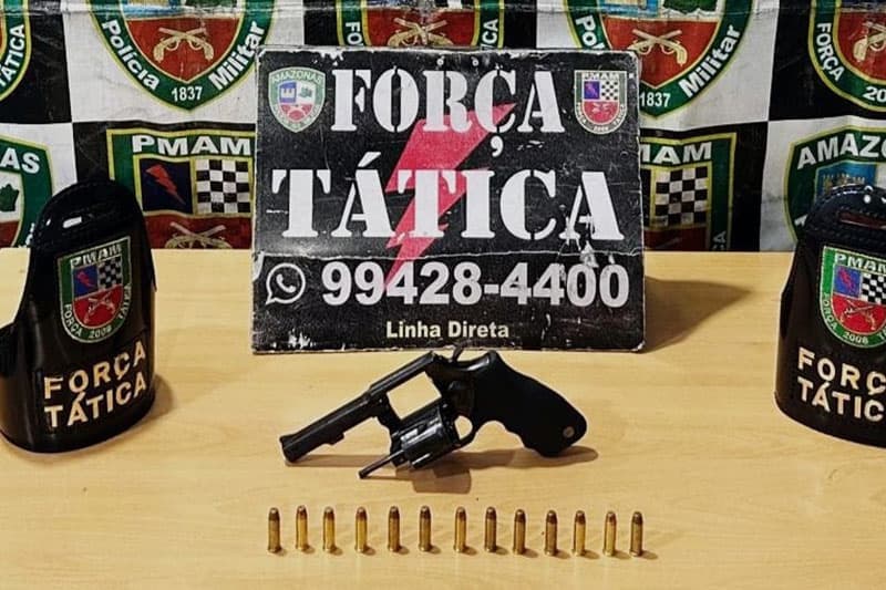 Três homens são presos com armas e munições durante ações da Polícia Militar