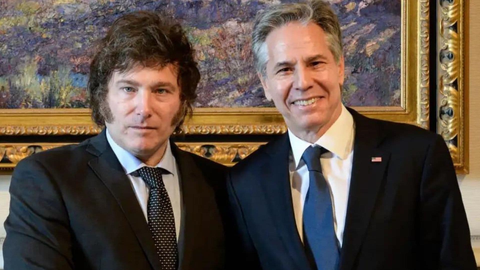 Blinken se encontra com Milei na Casa Rosada