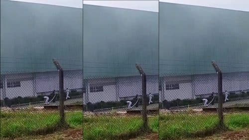 VÍDEOS: Princípio de incêndio atinge fábrica no Distrito 2, em Manaus