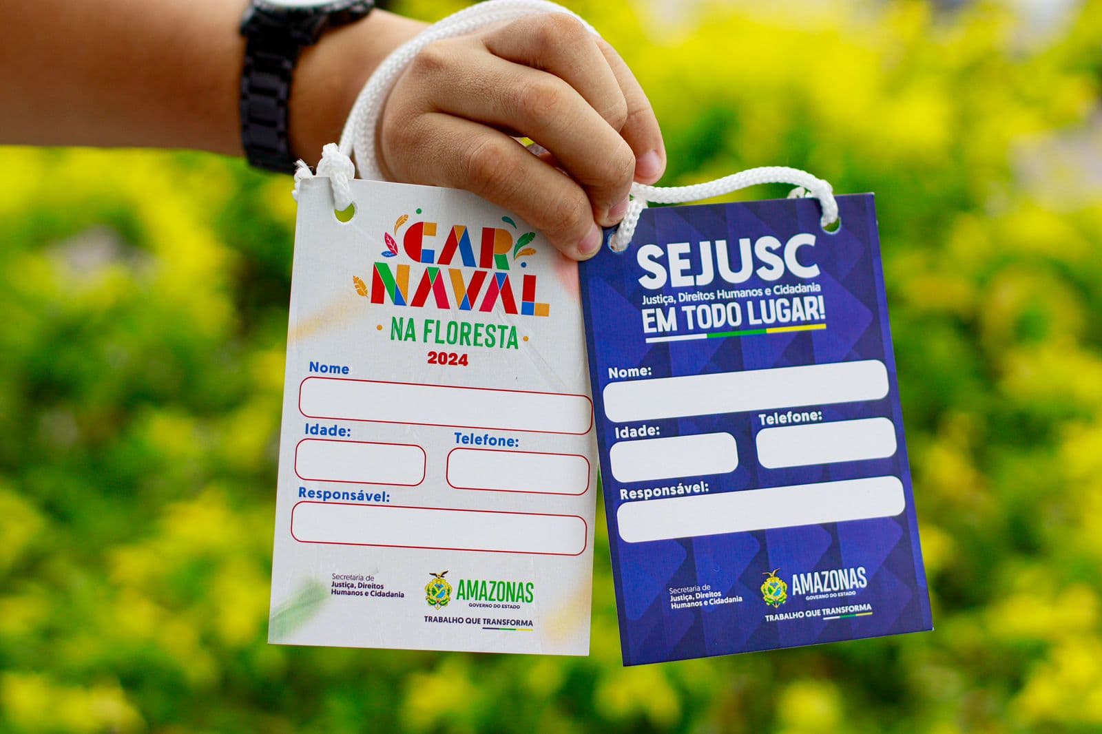 Carnaval 2024: Sejusc-AM disponibiliza crachá de identificação para crianças e adolescentes