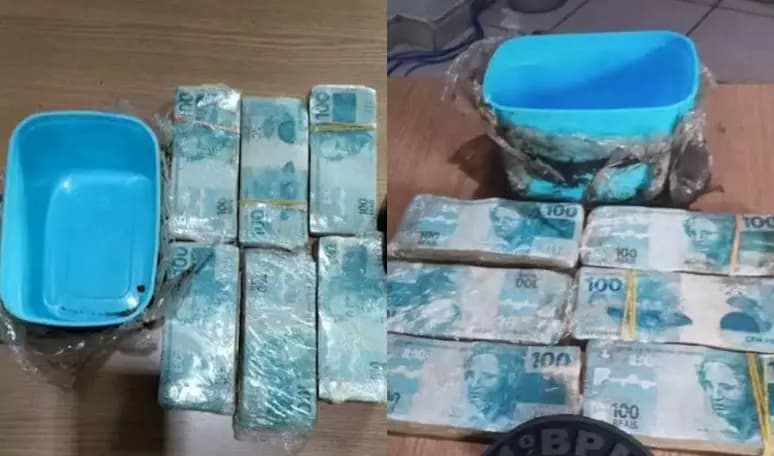 Aposentado no TO encontra R$ 60 mil enterrados em pote de sorvete