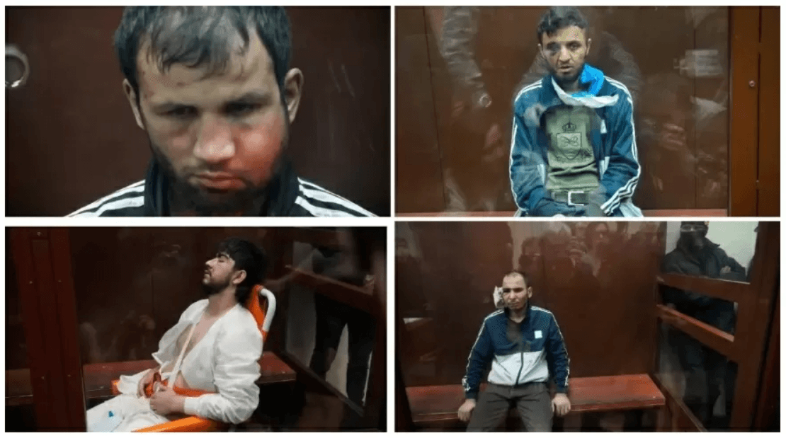 Rússia contesta autoria do ataque a casa de shows e exibe presos com marcas de tortura