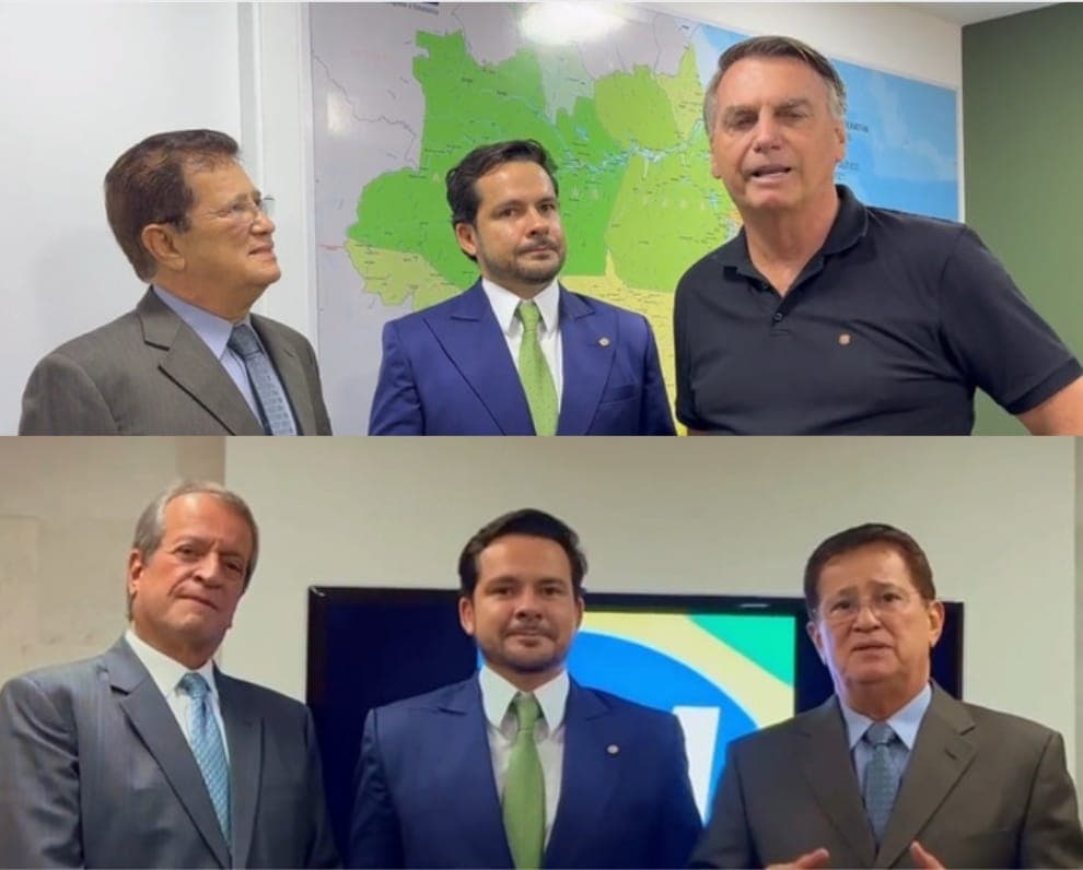 Em vídeo, Bolsonaro e Valdemar confirmam Alberto Neto como pré-candidato à Prefeitura de Manaus