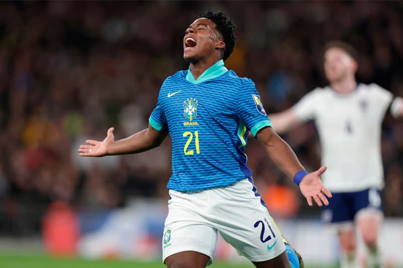 Brasil vence a Inglaterra com gol de Endrick