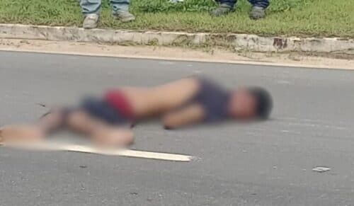 VÍDEOS: Homem morre atropelado ao tentar atravessar avenida de Manaus