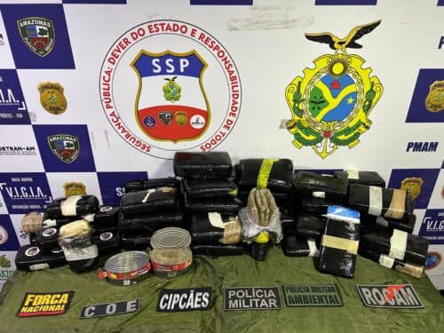 Forças de Segurança apreendem mais de 70 kg de drogas em embarcação