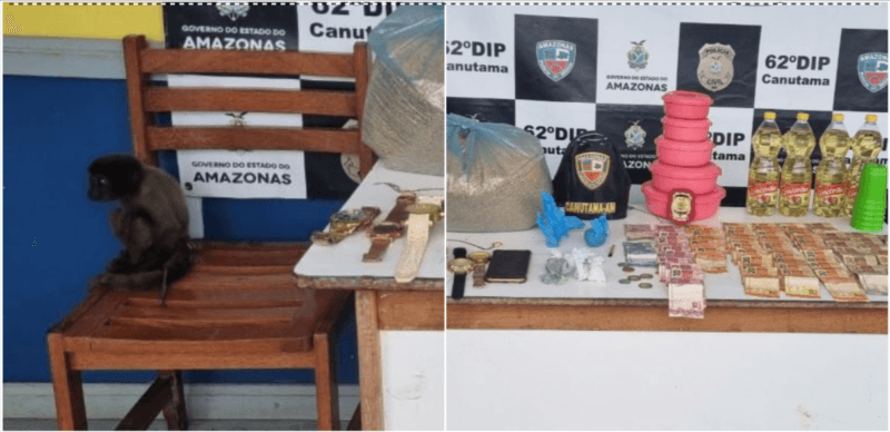 Homem é preso por tráfico de drogas e maus tratos aos animais, no AM