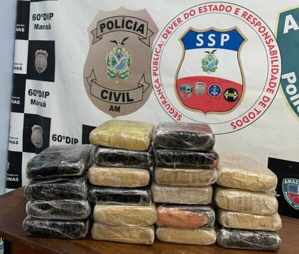 Drogas avaliadas em R$ 200 mil são apreendidas dentro de mala, em porto do interior do Amazonas