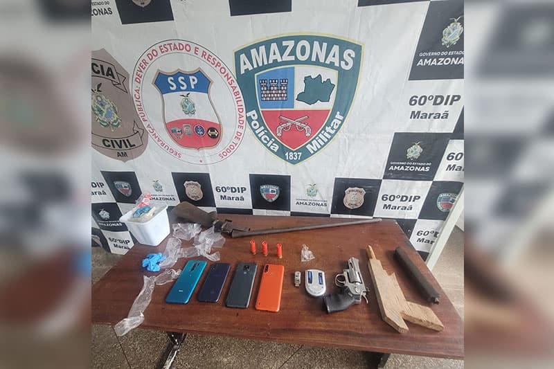 Em Maraã, homem é preso com objetos que seriam usados para o tráfico de drogas