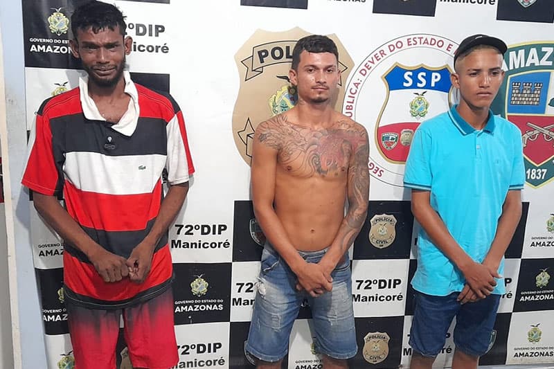 Após denúncia, trio é preso por tráfico de drogas em Manicoré