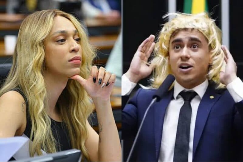Erika Hilton solicita investigação e multa milionária para Nikolas Ferreira