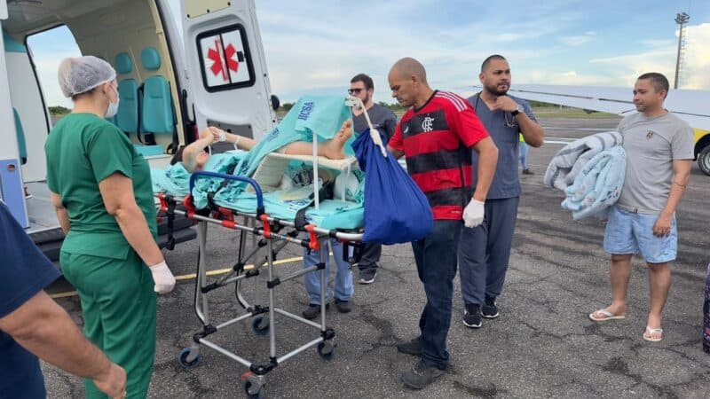 Integrantes de quadrilha junina, feridos em acidente na BR-174, são transferidos para Manaus