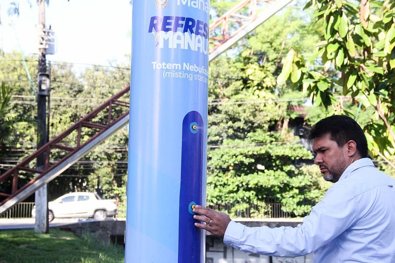“Refresca Manaus”: Prefeitura de Manaus instala nebulizadores de água na tentativa de aliviar o calor