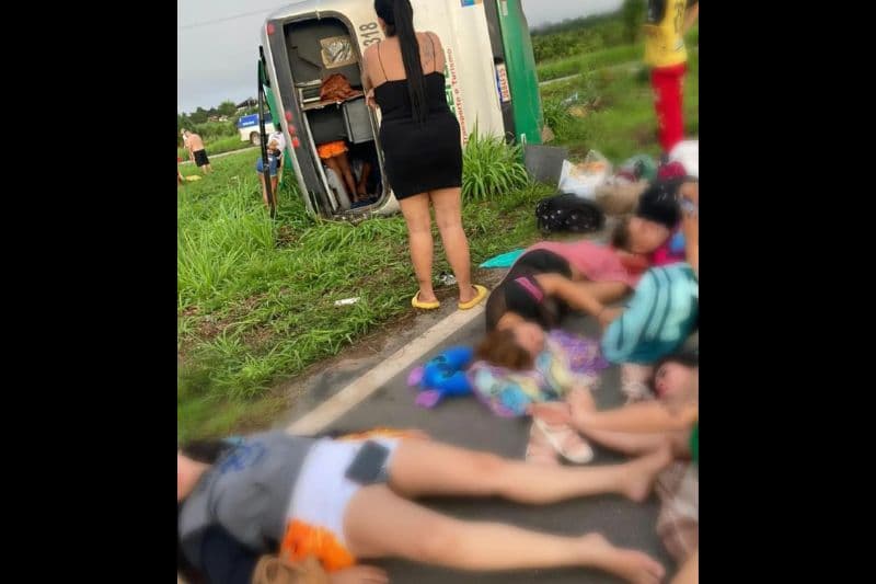 Acidente na BR-174: Dois dos 44 integrantes da quadrilha junina de Manaus recebem alta, informa Governo do Amazonas