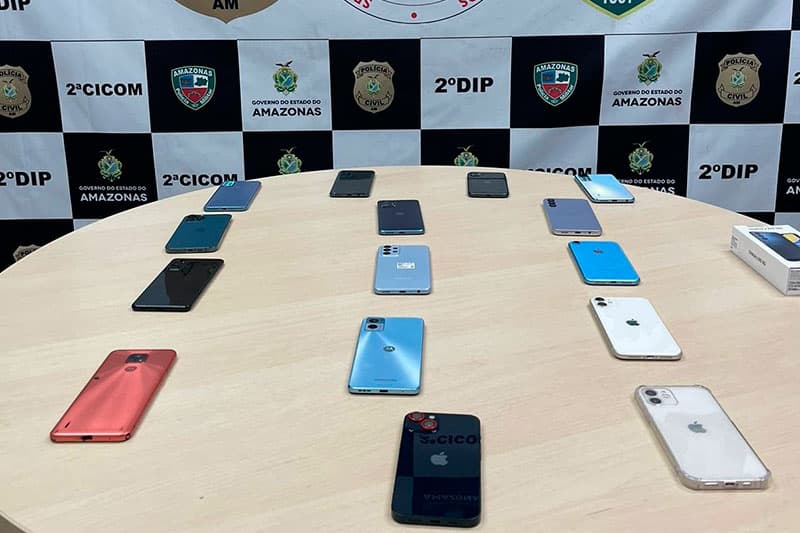 Operação policial recupera 30 celulares entre maio e junho em Manaus
