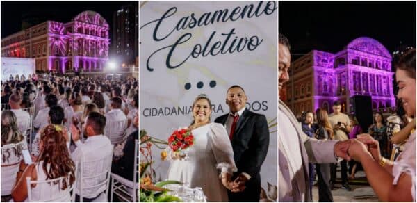 Cerimônia de casamento coletivo no Largo São Sebastião é marcado por mais de 160 casais