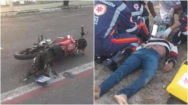 VÍDEO: Militar do Exército morre em grave acidente de moto na Ponta Negra