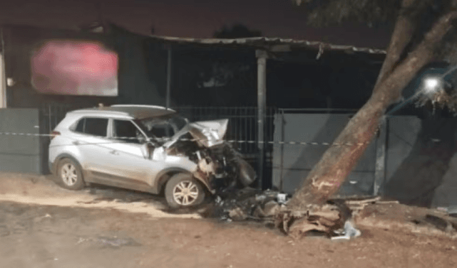 Filha de vereador morre aos 17 anos após bater carro do pai contra árvore, em Goiás